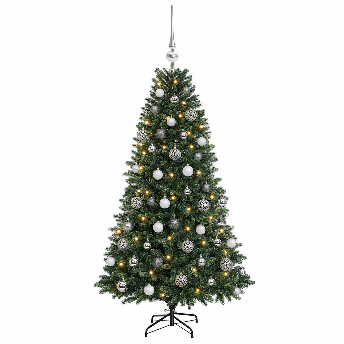 Dirbtinė Kalėdų eglutė su burbulais 150 cm 150 LED Šilta balta