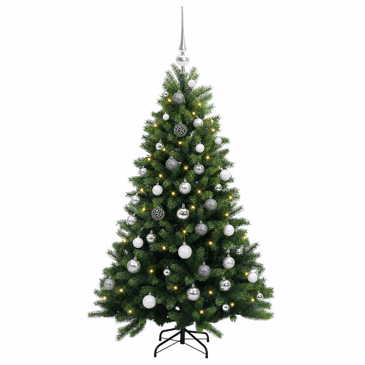 Dirbtinė Kalėdų eglutė su burbulais 150 cm 150 LED Šilta balta