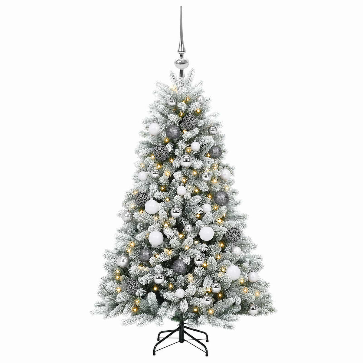 Dirbtinė Kalėdų eglutė su burbulais 150 cm 150 LED Šilta balta