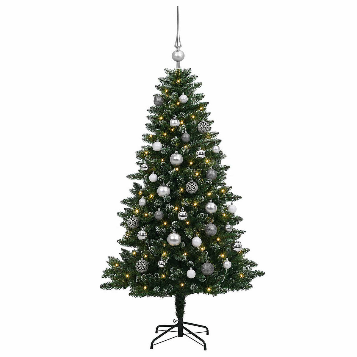 Dirbtinė Kalėdų eglutė su burbulais 150 cm 150 LED Šilta balta