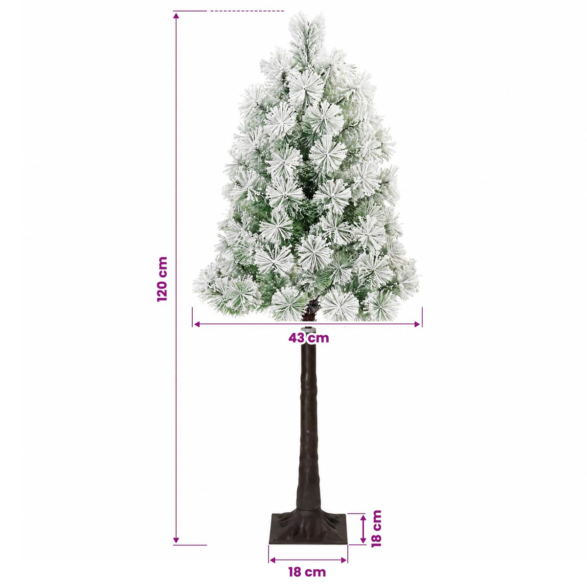 Dirbtinė eglutė su lankstomomis šakomis ir bumbulais 120 cm