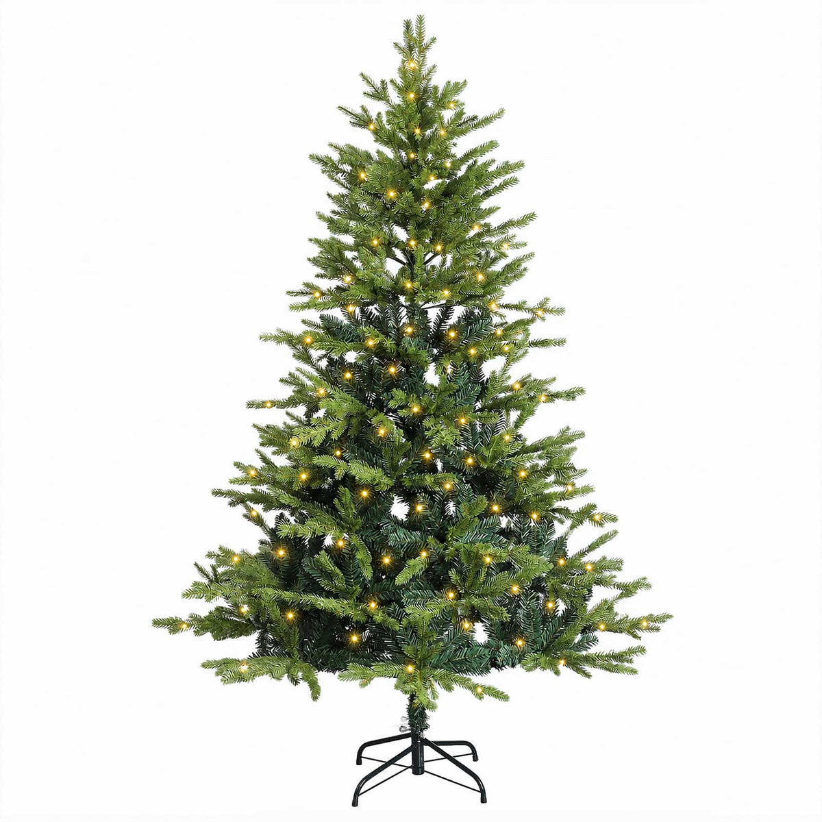 Dirbtinė Sulankstoma Kalėdų Eglutė 210 cm 300 LED Šilta balta