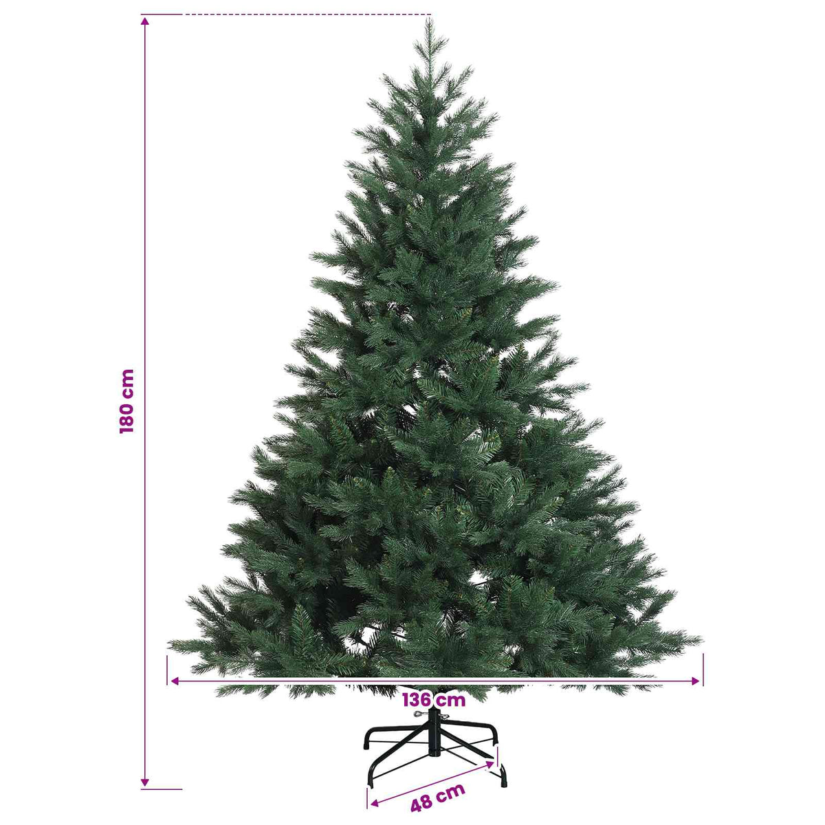 Dirbtinė Sulankstoma Kalėdų Eglutė 180 cm 300 LED Šilta balta