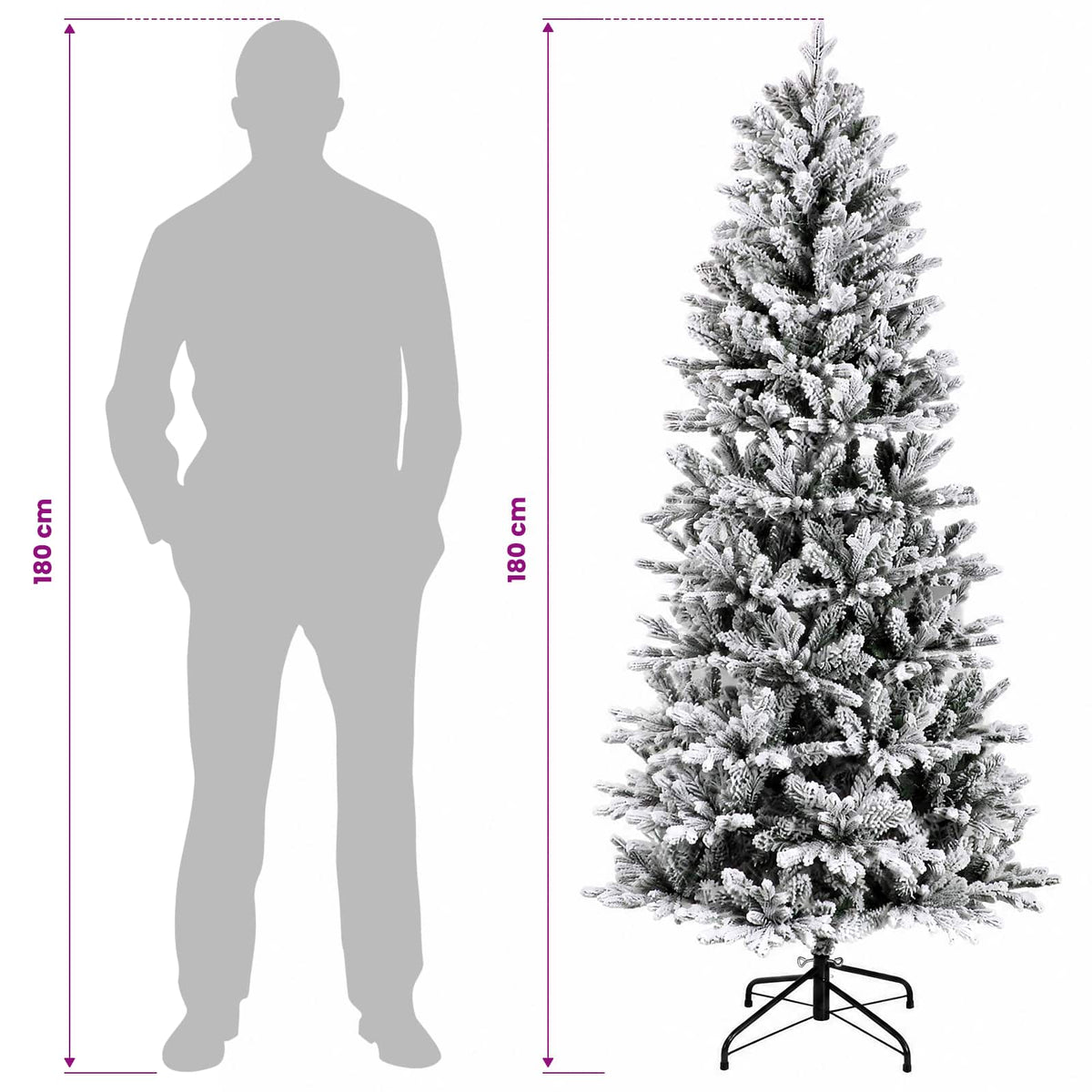 Dirbtinė Sulankstoma Kalėdų Eglutė 180 cm 300 LED Šilta balta