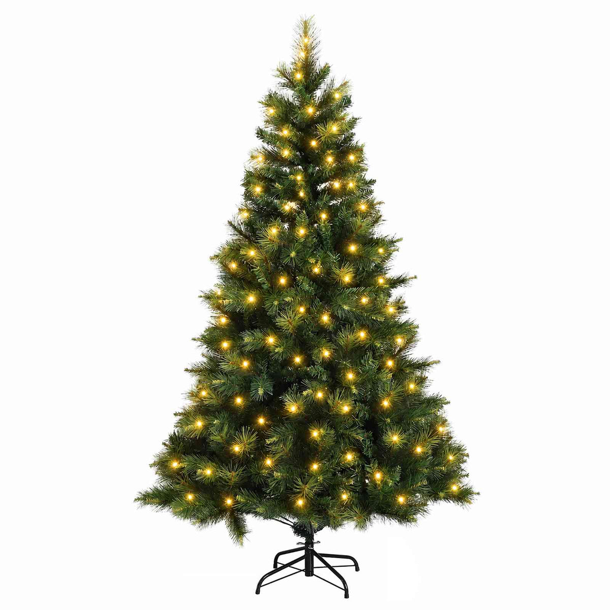 Dirbtinė Sulankstoma Kalėdų Eglutė 240 cm 300 LED Šilta balta
