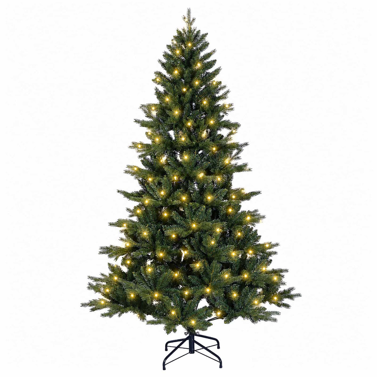 Dirbtinė Sulankstoma Kalėdų Eglutė 240 cm 300 LED Šilta balta