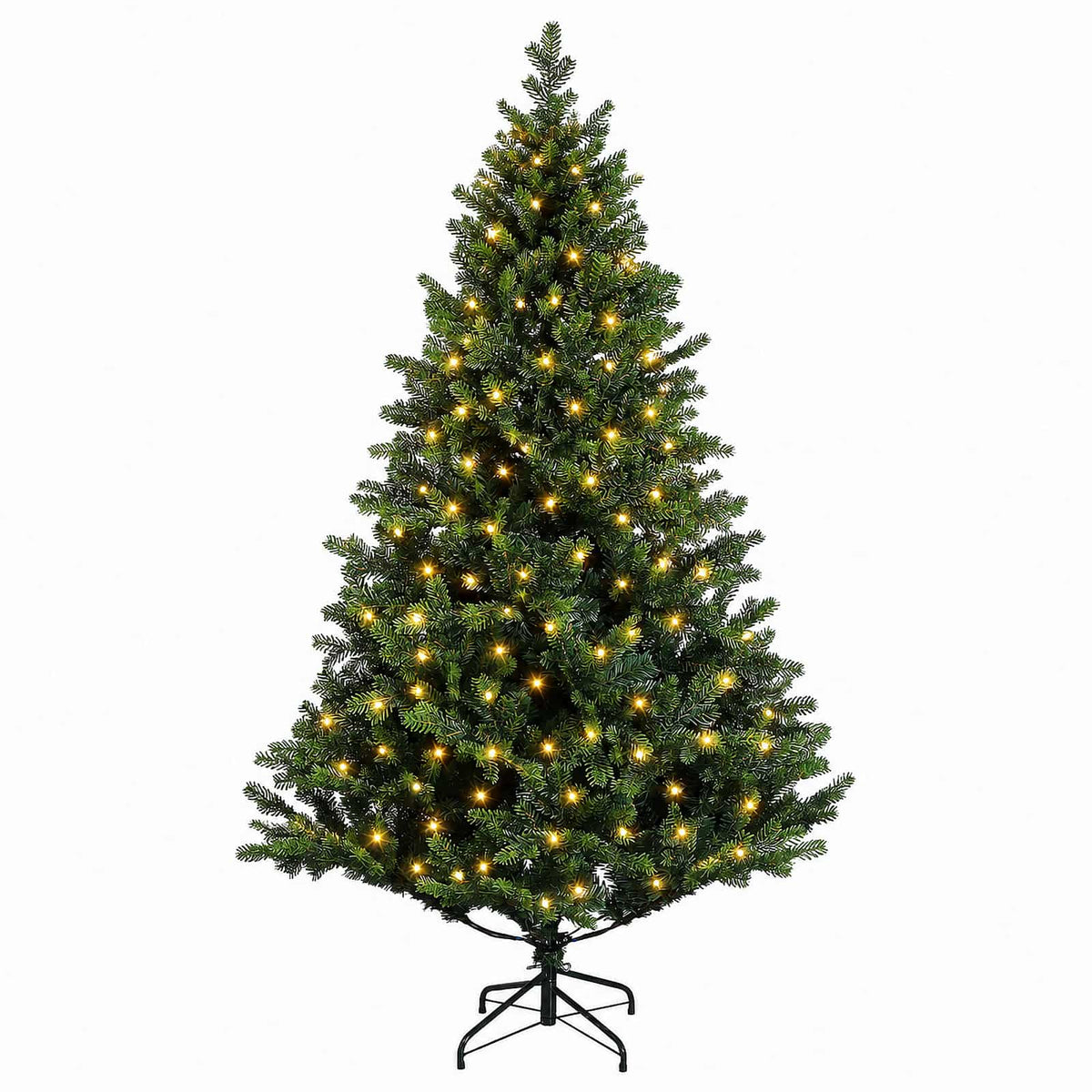 Dirbtinė Sulankstoma Kalėdų Eglutė 210 cm 300 LED Šilta balta