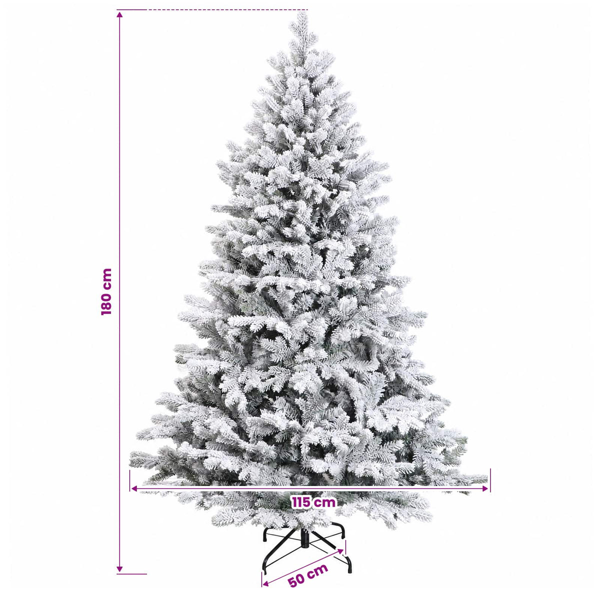 Dirbtinė Sulankstoma Kalėdų Eglutė 180 cm 300 LED Šilta balta