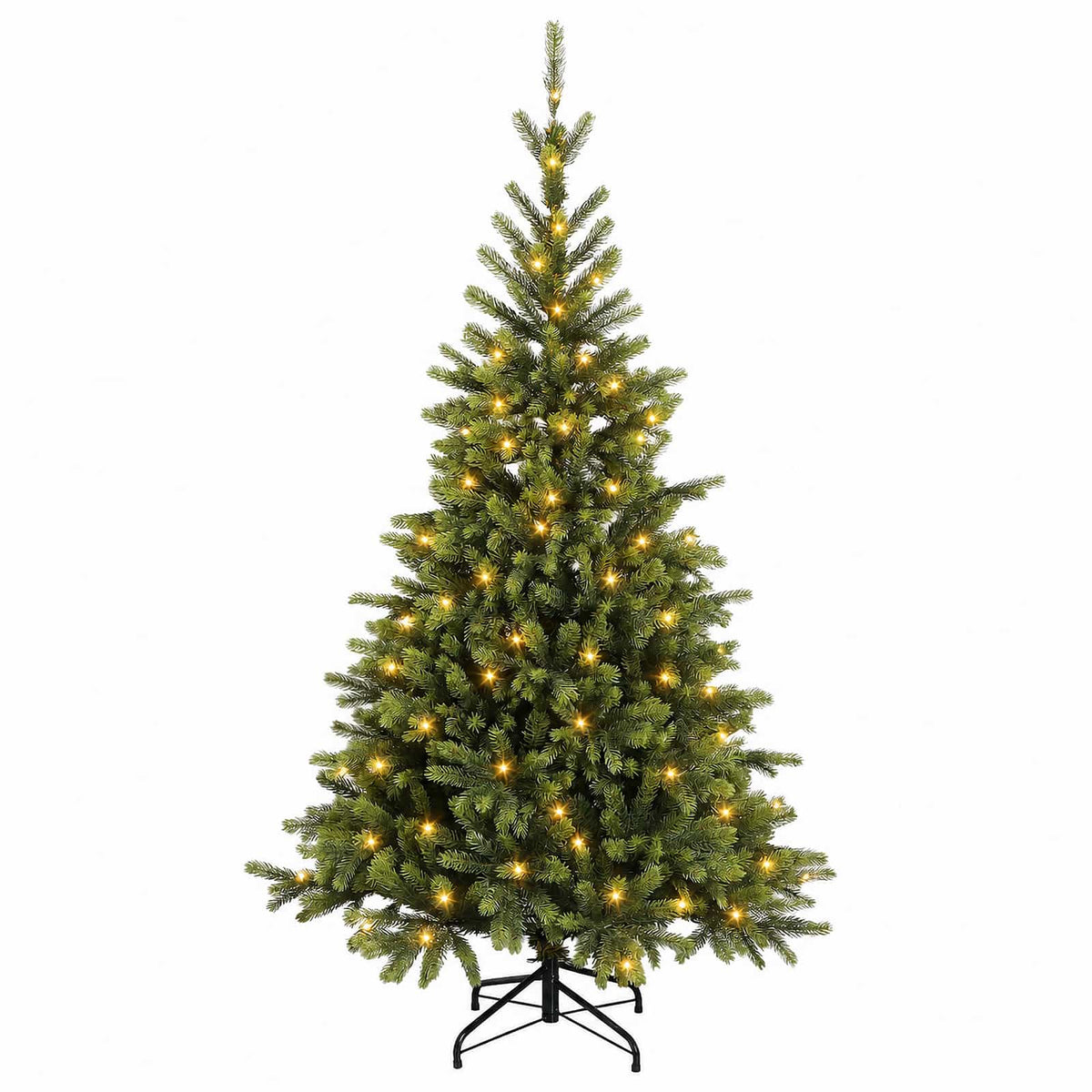 Dirbtinė Sulankstoma Kalėdų Eglutė 180 cm 300 LED Šilta balta