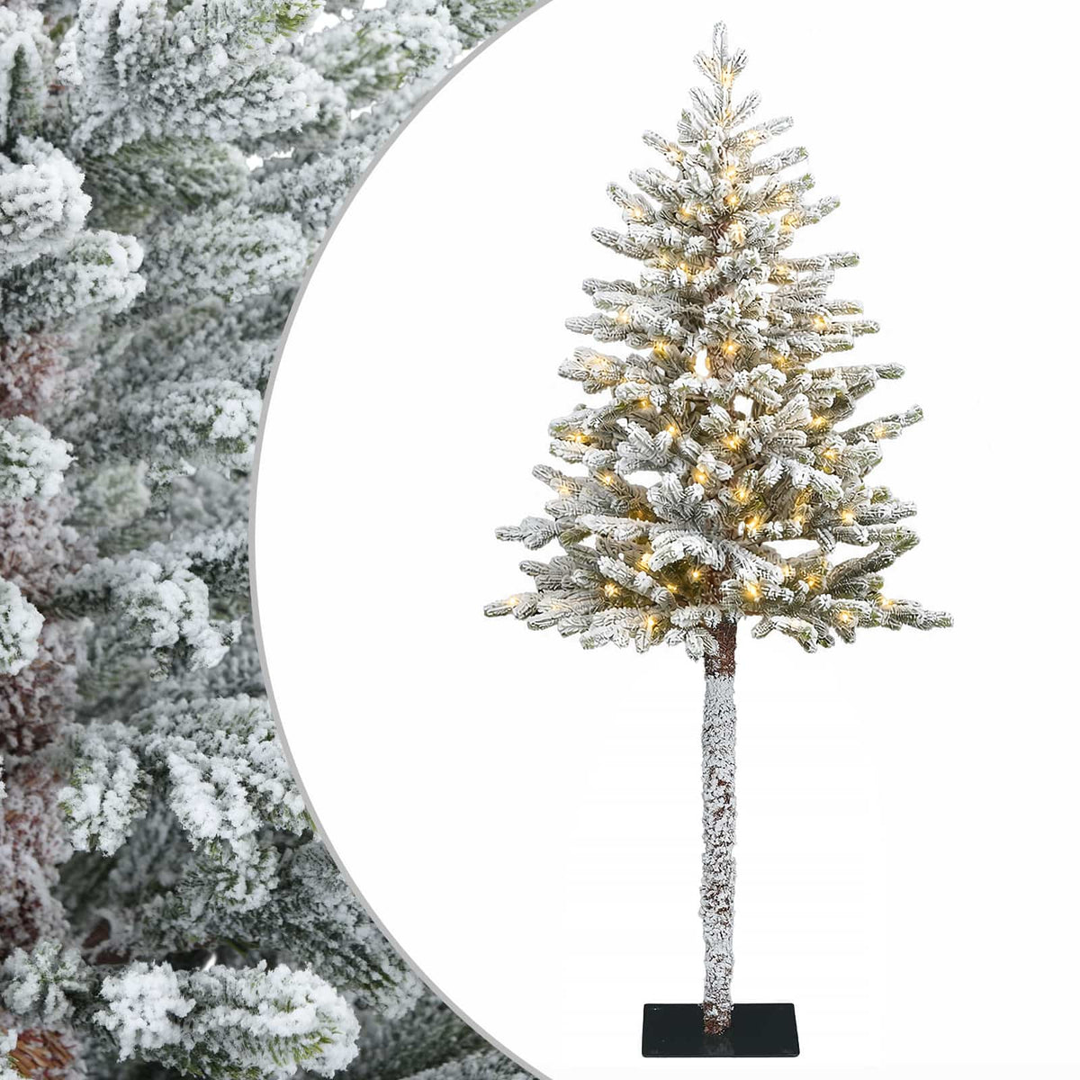 Dirbtinė Sulankstoma Kalėdų Eglutė 180 cm 300 LED Šilta balta