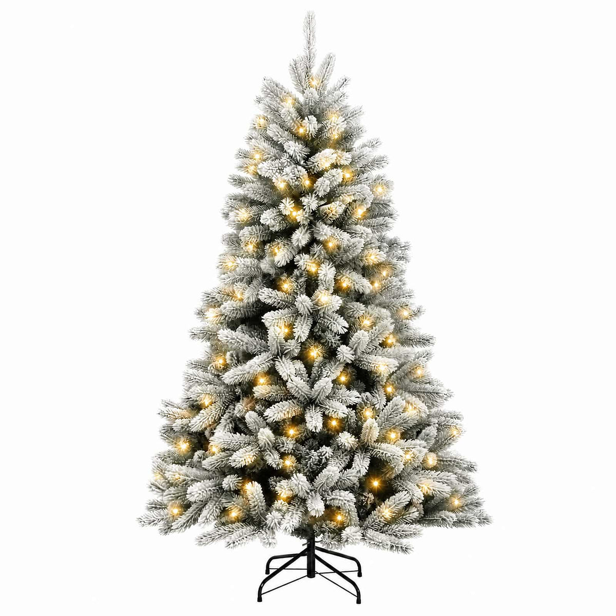Dirbtinė Sulankstoma Kalėdų Eglutė 210 cm 300 LED Šilta balta