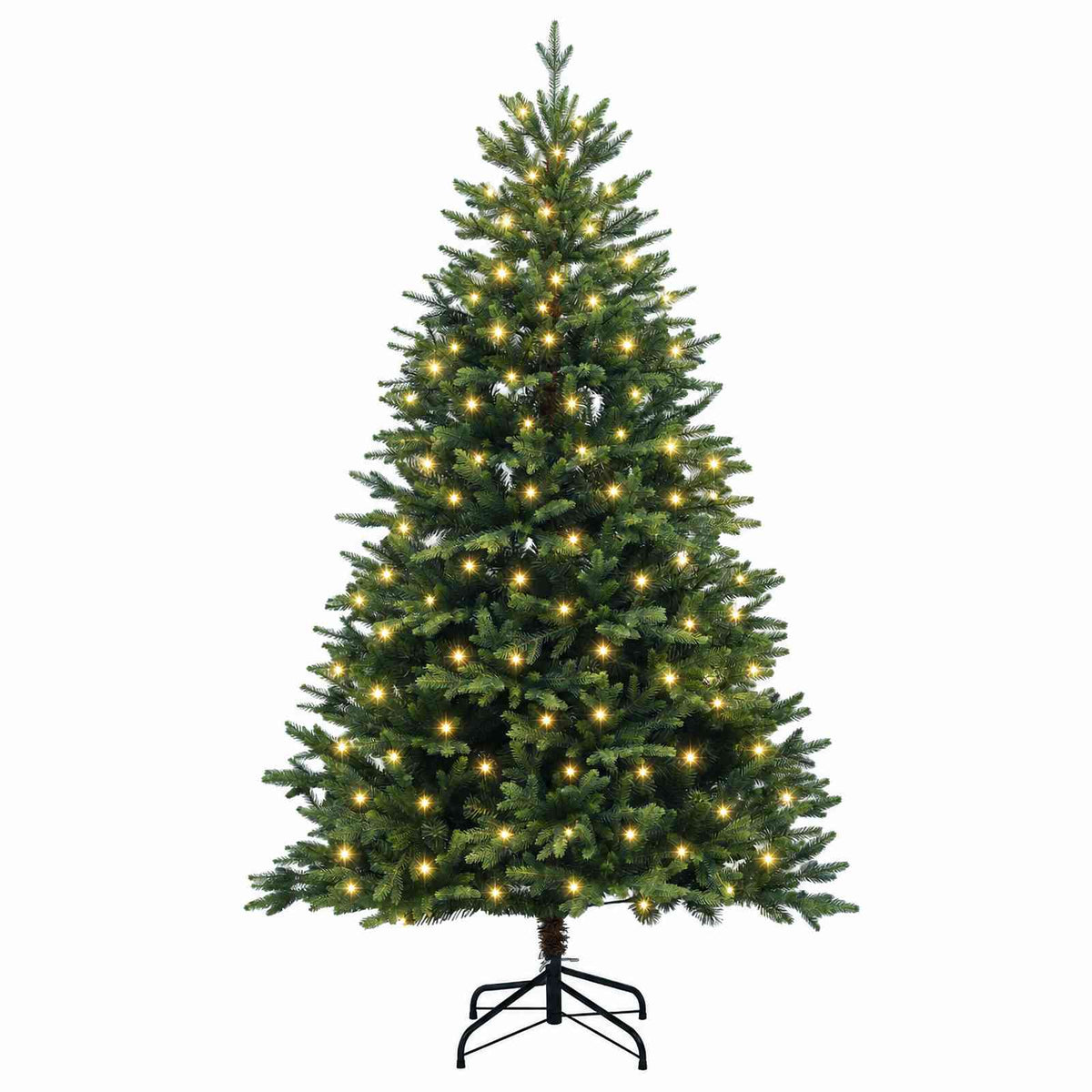 Dirbtinė Sulankstoma Kalėdų Eglutė 180 cm 300 LED Šilta balta