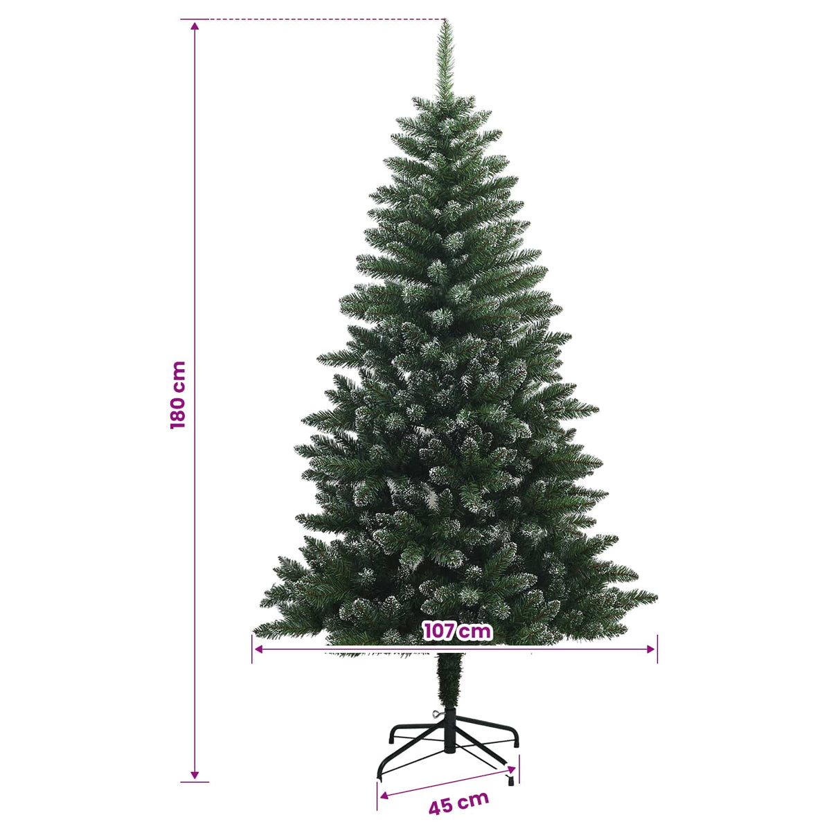 Dirbtinė Sulankstoma Kalėdų Eglutė 180 cm 300 LED Šilta balta