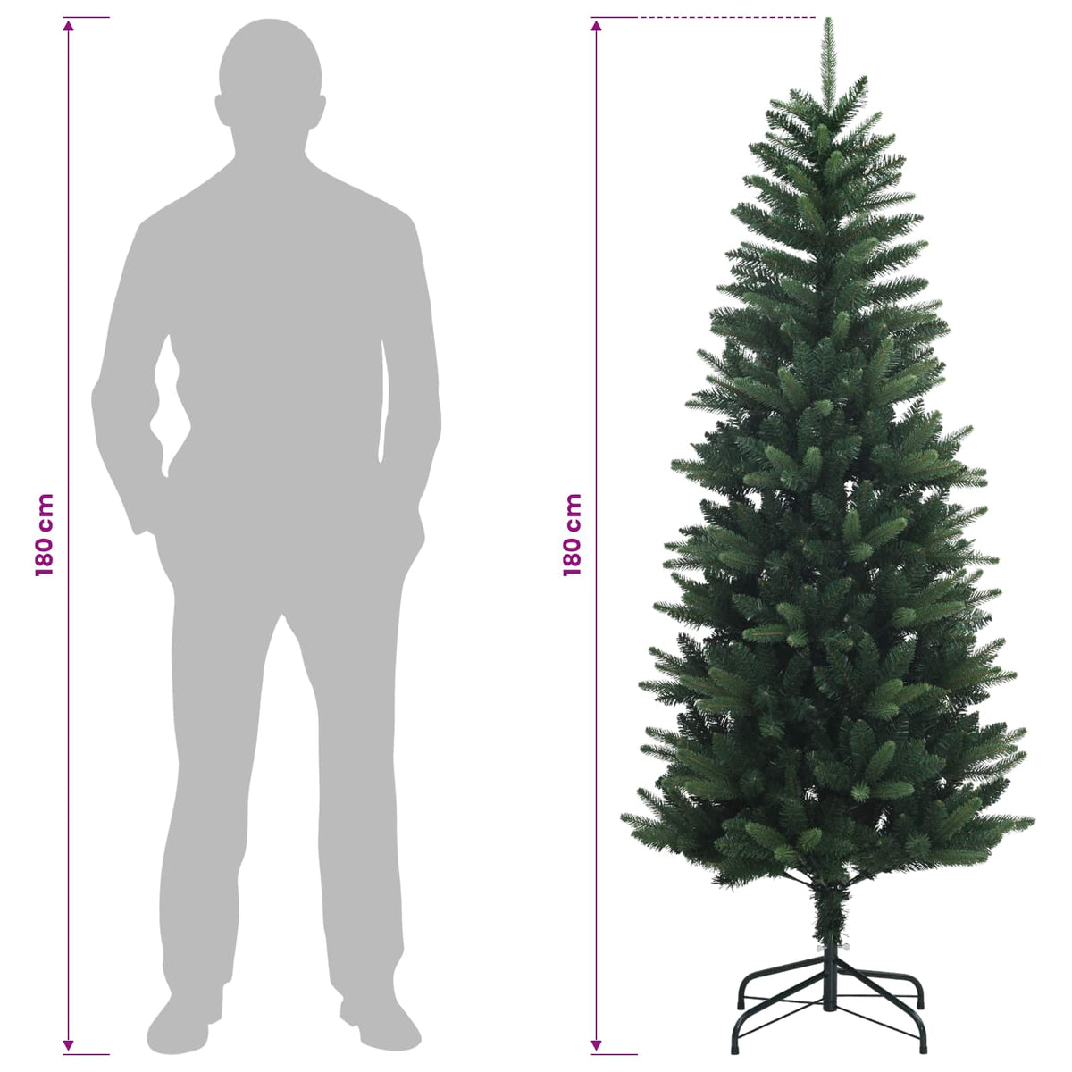 Dirbtinė Sulankstoma Kalėdų Eglutė 180 cm 300 LED Šilta balta