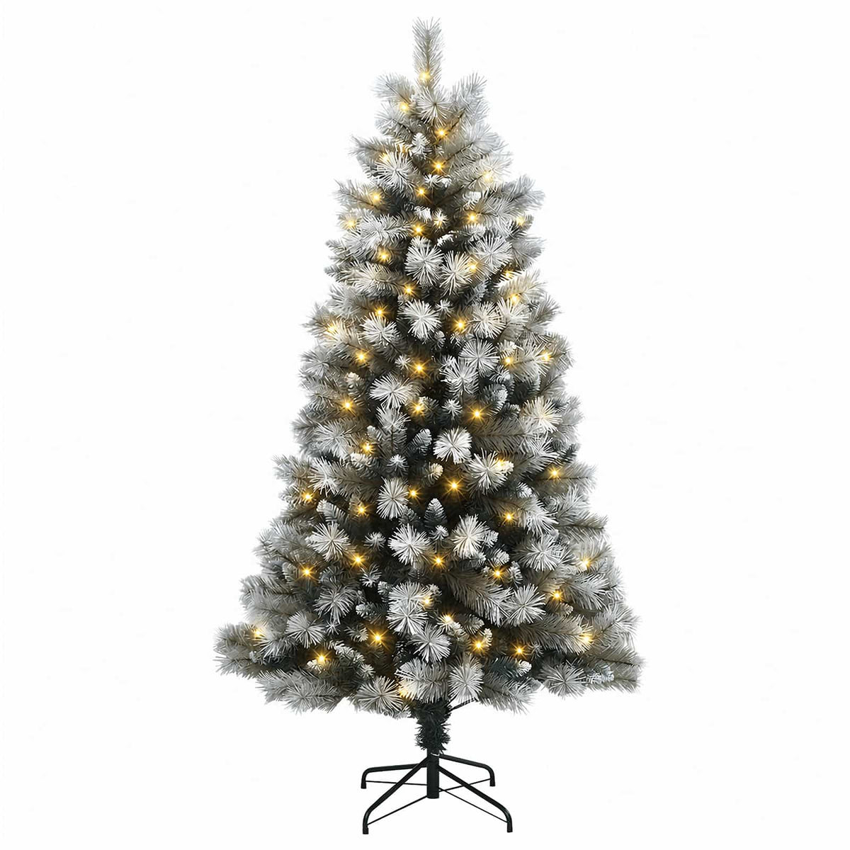 Dirbtinė eglutė su lankstais 210 cm 300 LED Šilta balta
