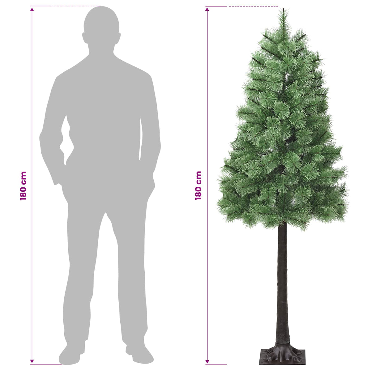 Dirbtinė Sulankstoma Kalėdų Eglutė 180 cm 300 LED Šilta balta