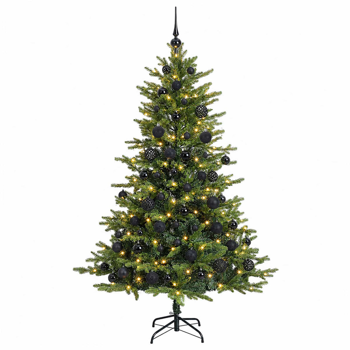 Dirbtinė Kalėdų eglutė su burbulais 240 cm 300 LED Šilta balta