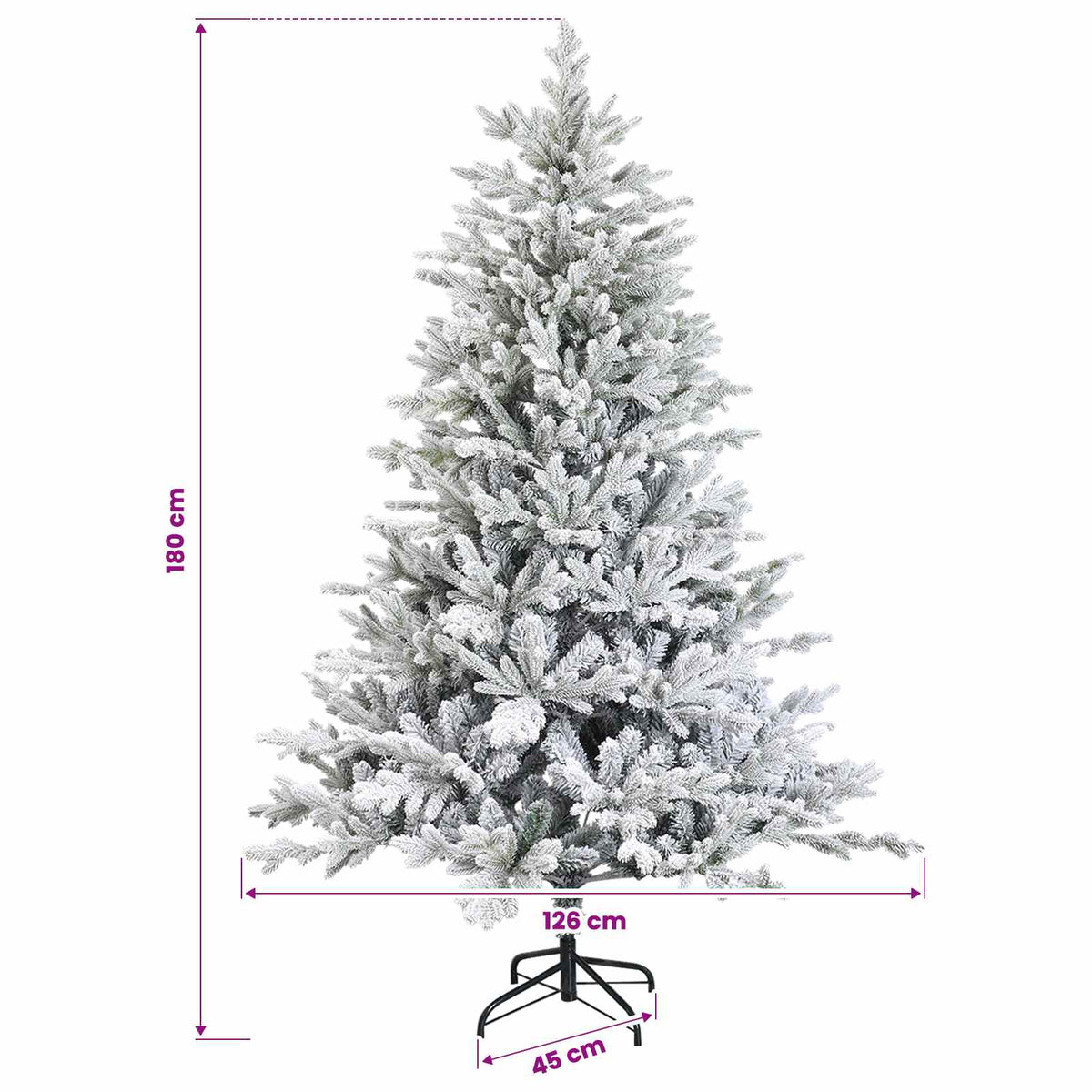 Dirbtinė Kalėdų eglutė su burbulais 180 cm 300 LED Šilta balta
