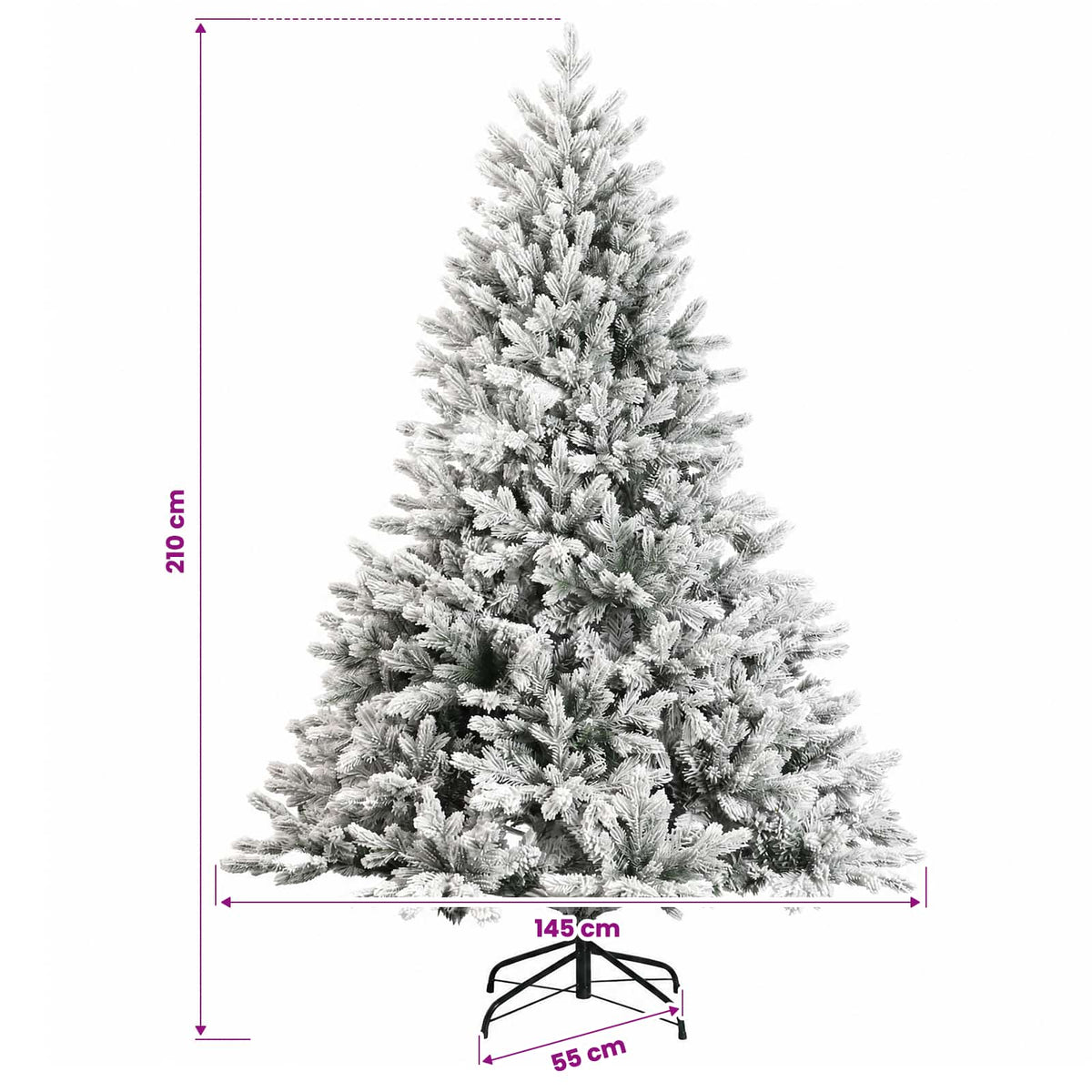 Dirbtinė kalėdinė eglutė su rutuliuku 210 cm 300 LED