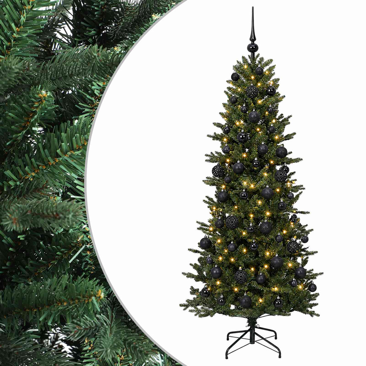 Dirbtinė kalėdinė eglutė su rutuliuku 240 cm 300 LED