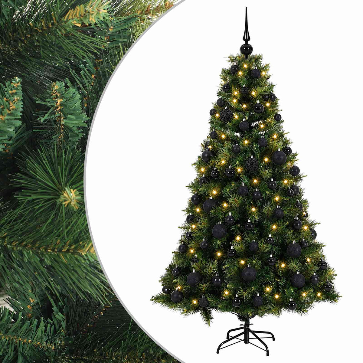 Dirbtinė kalėdinė eglutė su rutuliuku 210 cm 300 LED