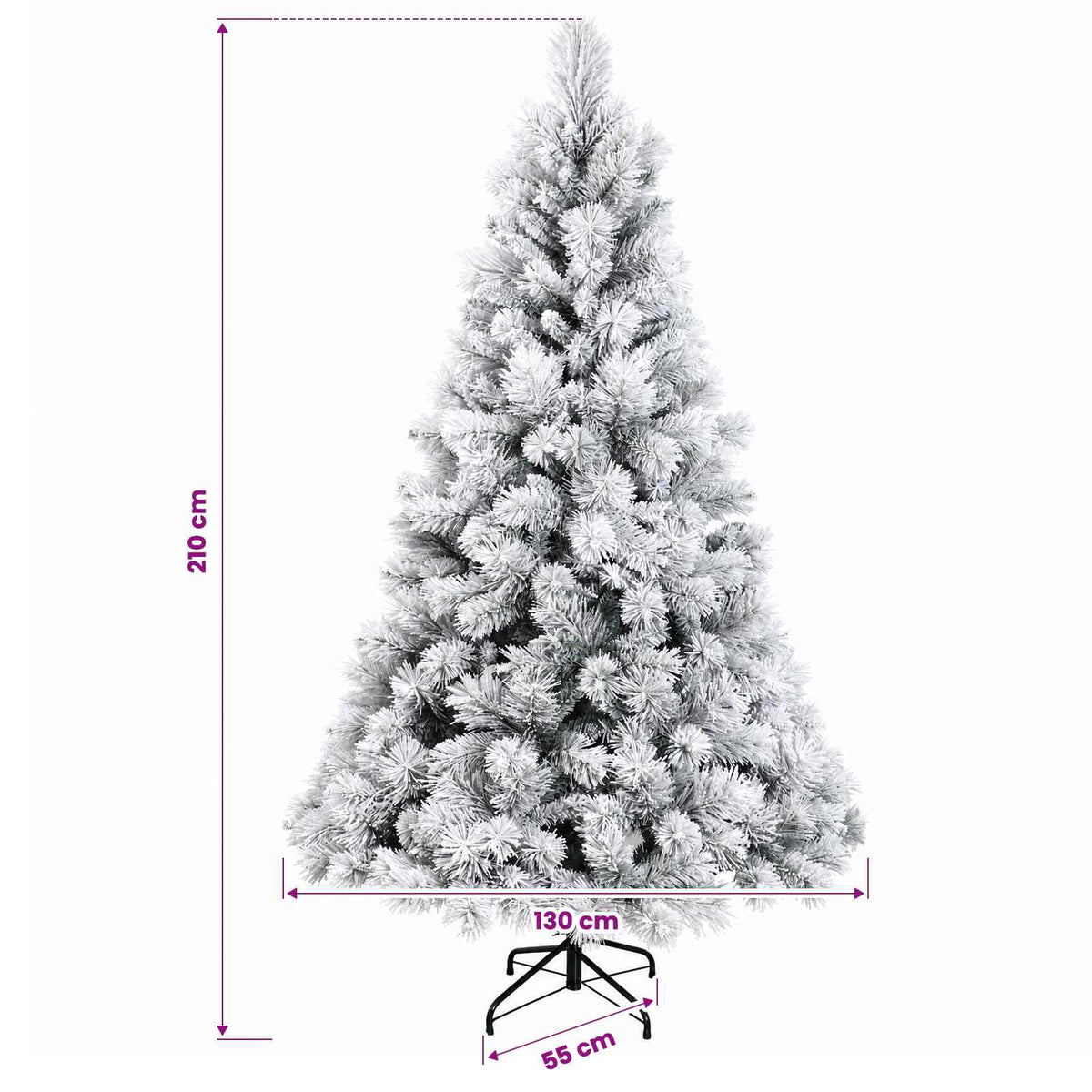 Dirbtinė kalėdinė eglutė su rutuliuku 210 cm 300 LED