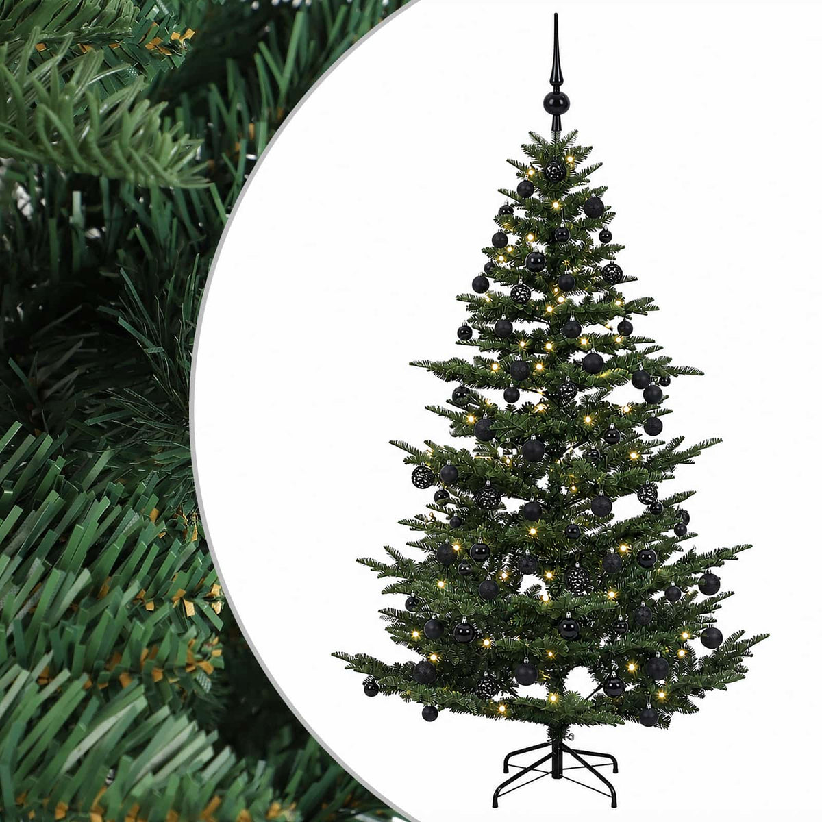 Dirbtinė kalėdinė eglutė su rutuliuku 210 cm 300 LED