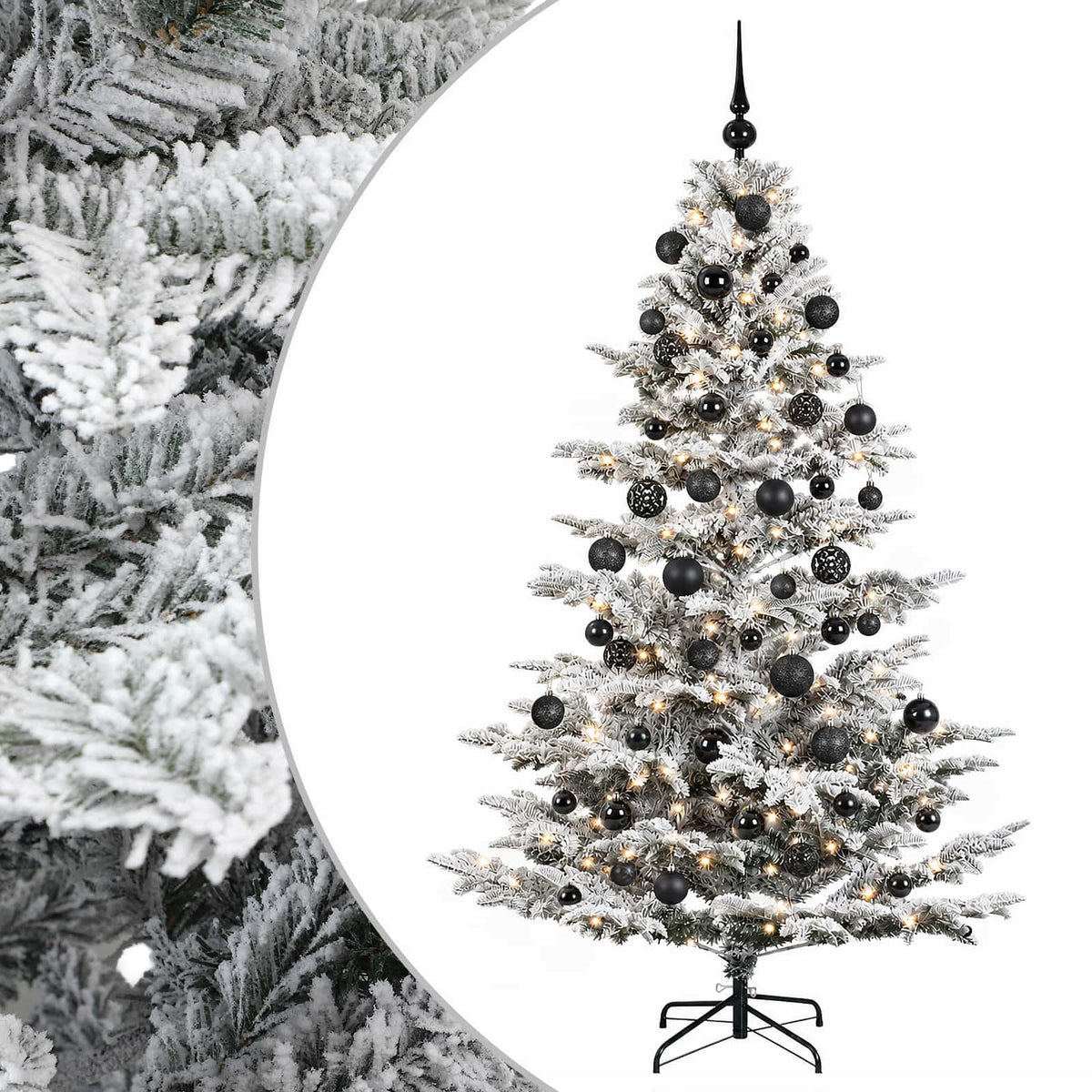 Dirbtinė kalėdinė eglutė su rutuliuku 180 cm 300 LED