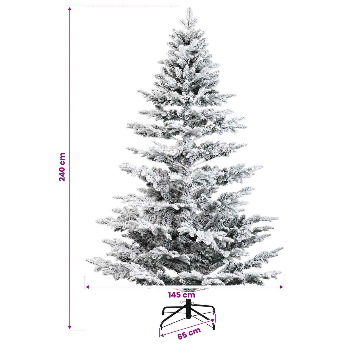 Dirbtinė kalėdinė eglutė su rutuliuku 240 cm 300 LED