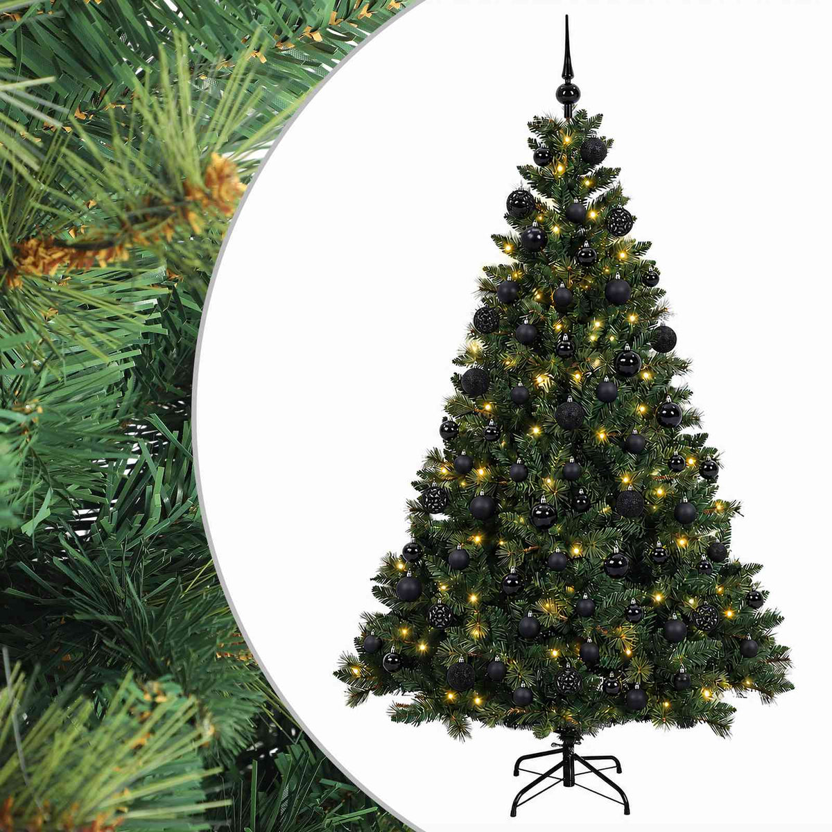 Dirbtinė Kalėdų eglutė su burbulais 240 cm 300 LED Šilta balta