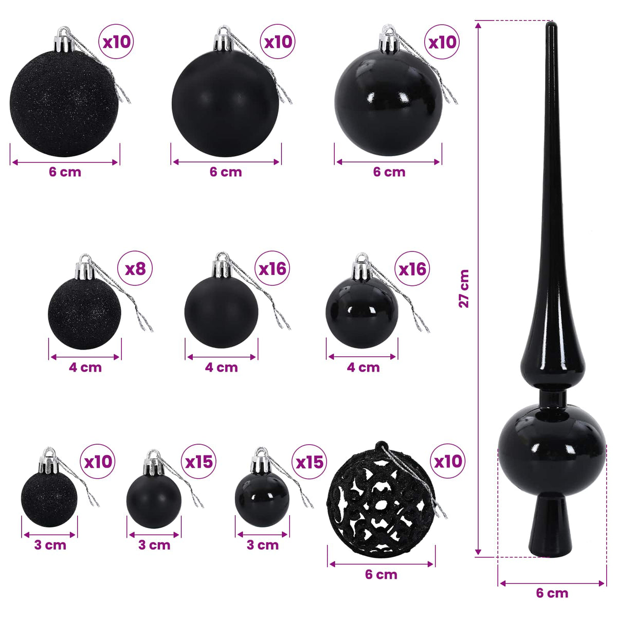 Dirbtinė Kalėdų eglutė su burbulais 240 cm 300 LED Šilta balta
