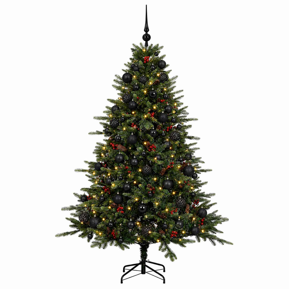 Dirbtinė kalėdinė eglutė su rutuliuku 210 cm 300 LED