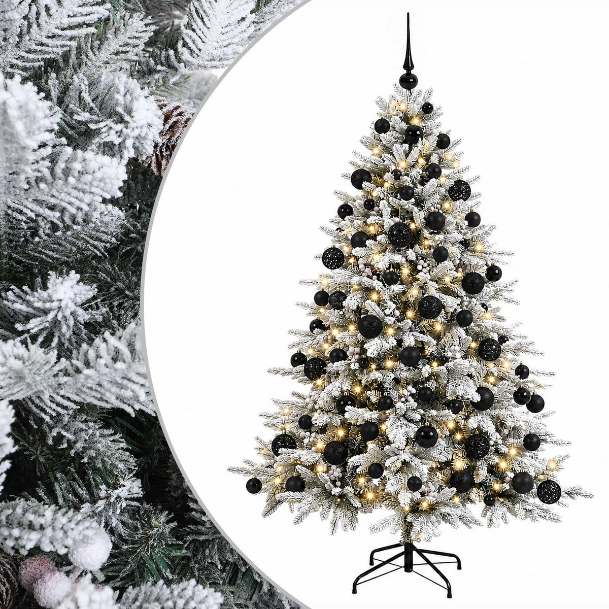Dirbtinė kalėdinė eglutė su rutuliuku 180 cm 300 LED