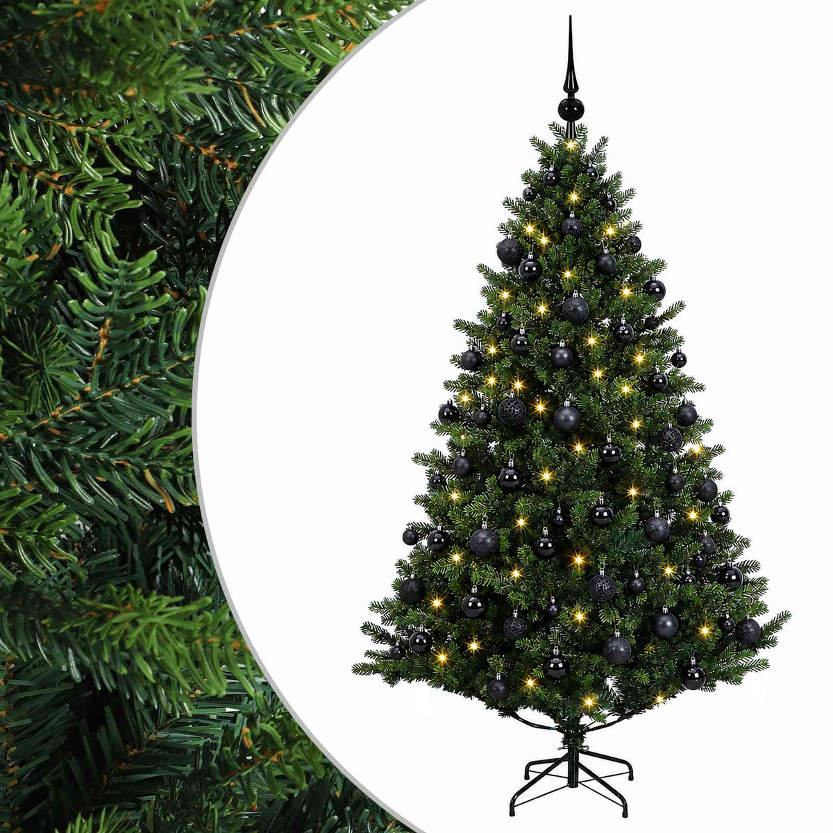 Dirbtinė kalėdinė eglutė su rutuliuku 210 cm 300 LED