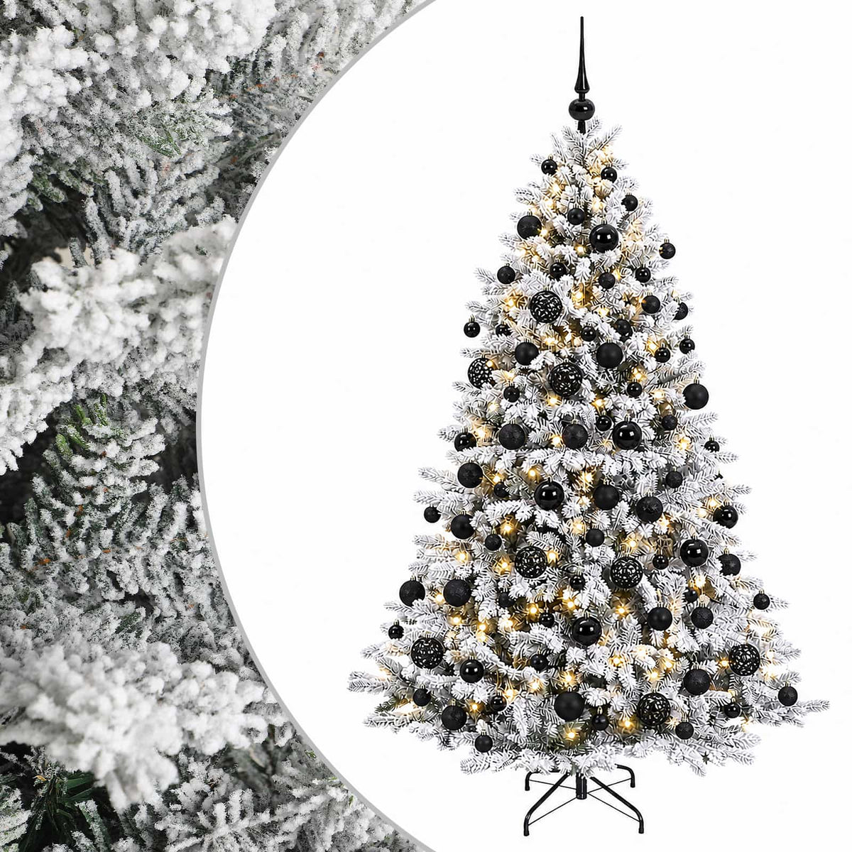 Dirbtinė kalėdinė eglutė su rutuliuku 180 cm 300 LED