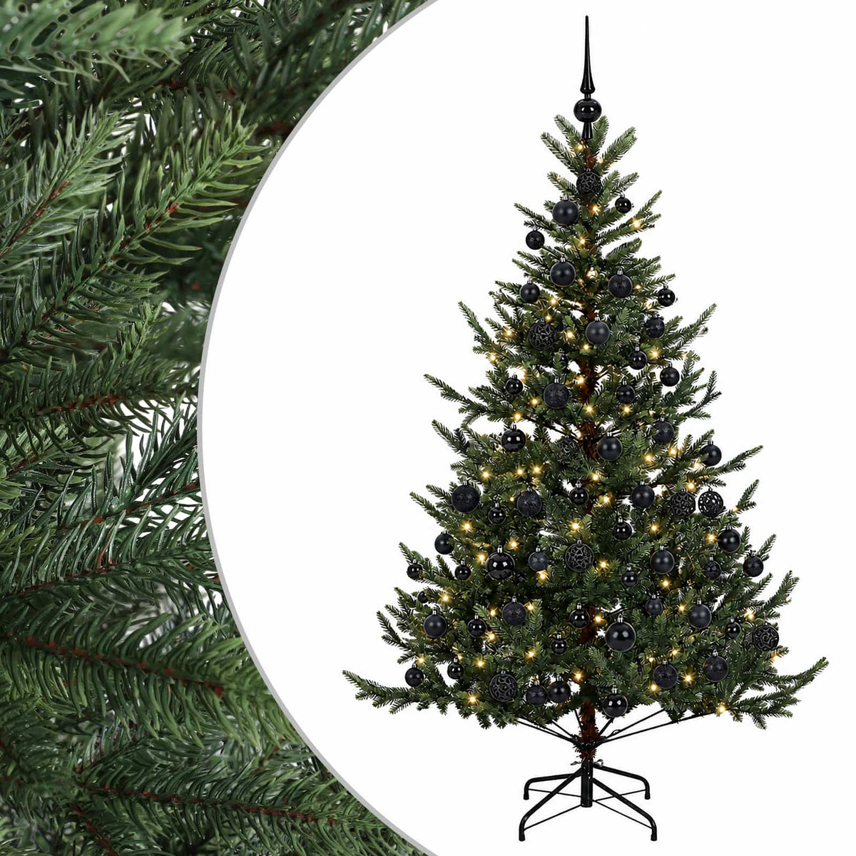 Dirbtinė kalėdinė eglutė su rutuliuku 210 cm 300 LED