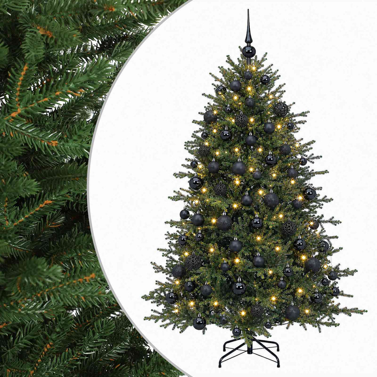 Dirbtinė kalėdinė eglutė su rutuliuku 240 cm 300 LED