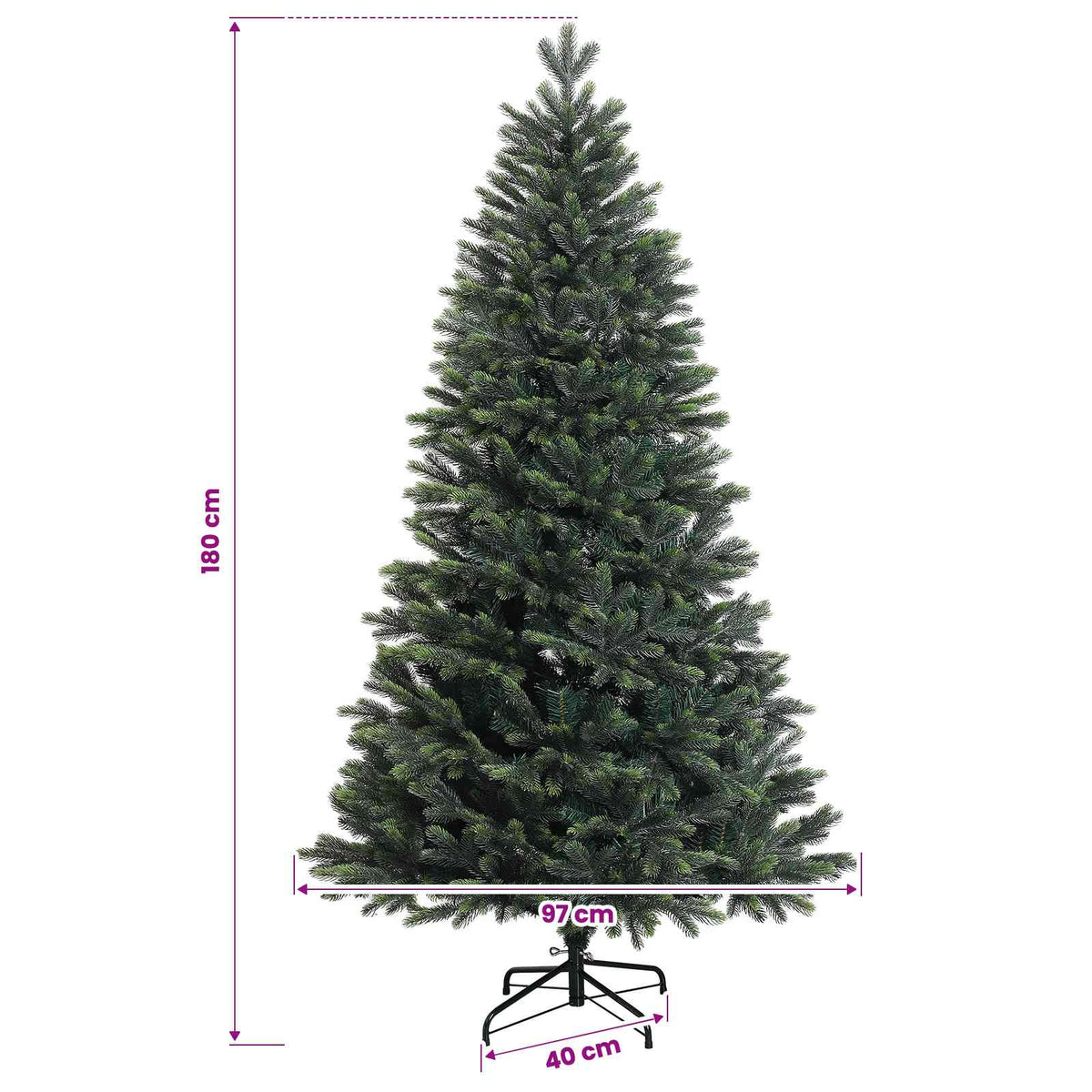 Dirbtinė Kalėdų eglutė su burbulais 180 cm 300 LED Šilta balta