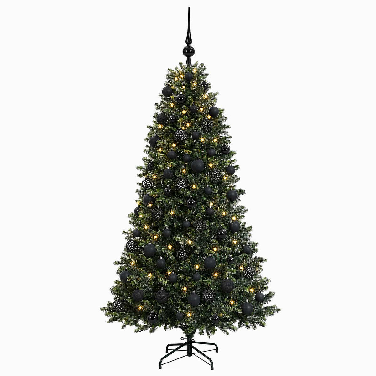 Dirbtinė Kalėdų eglutė su burbulais 240 cm 300 LED Šilta balta
