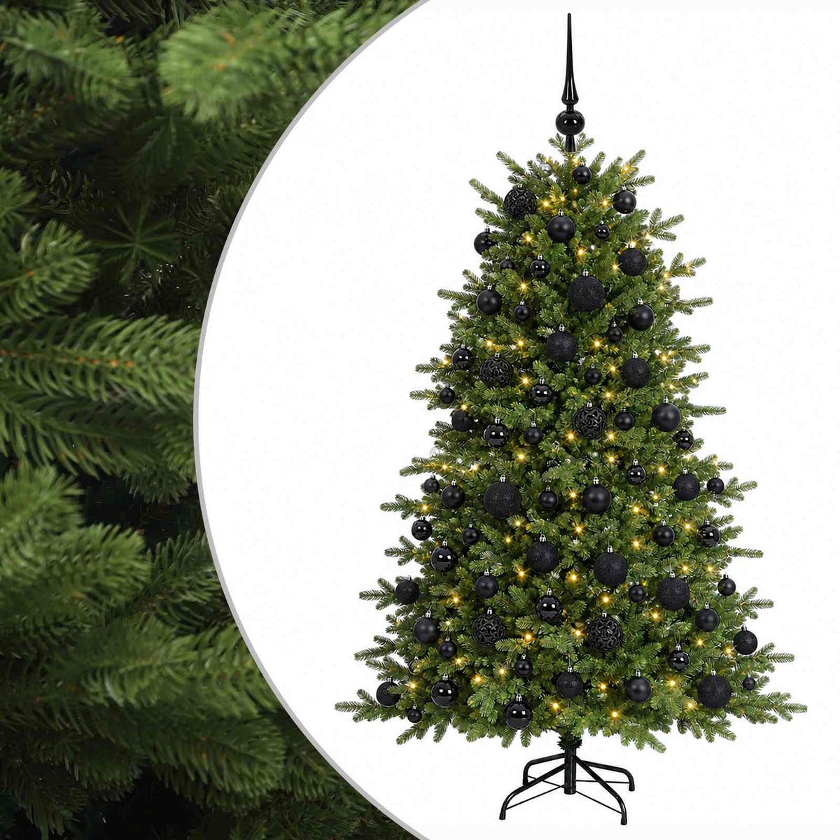 Dirbtinė kalėdinė eglutė su rutuliuku 180 cm 300 LED