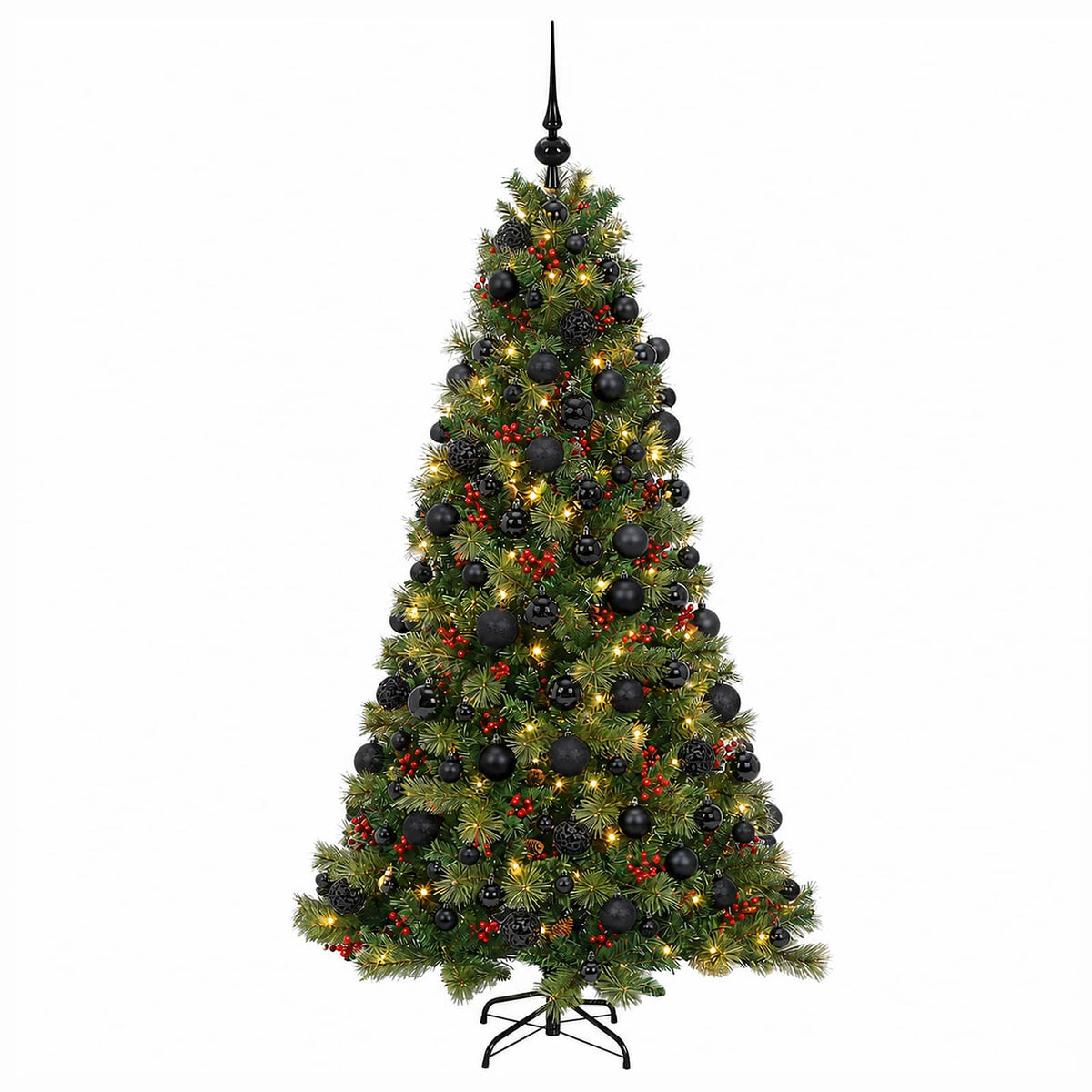 Dirbtinė kalėdinė eglutė su rutuliuku 180 cm 300 LED