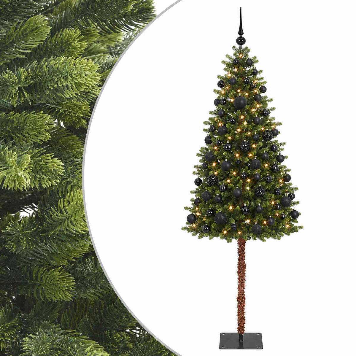 Dirbtinė Kalėdų eglutė su burbulais 180 cm 300 LED Šilta balta