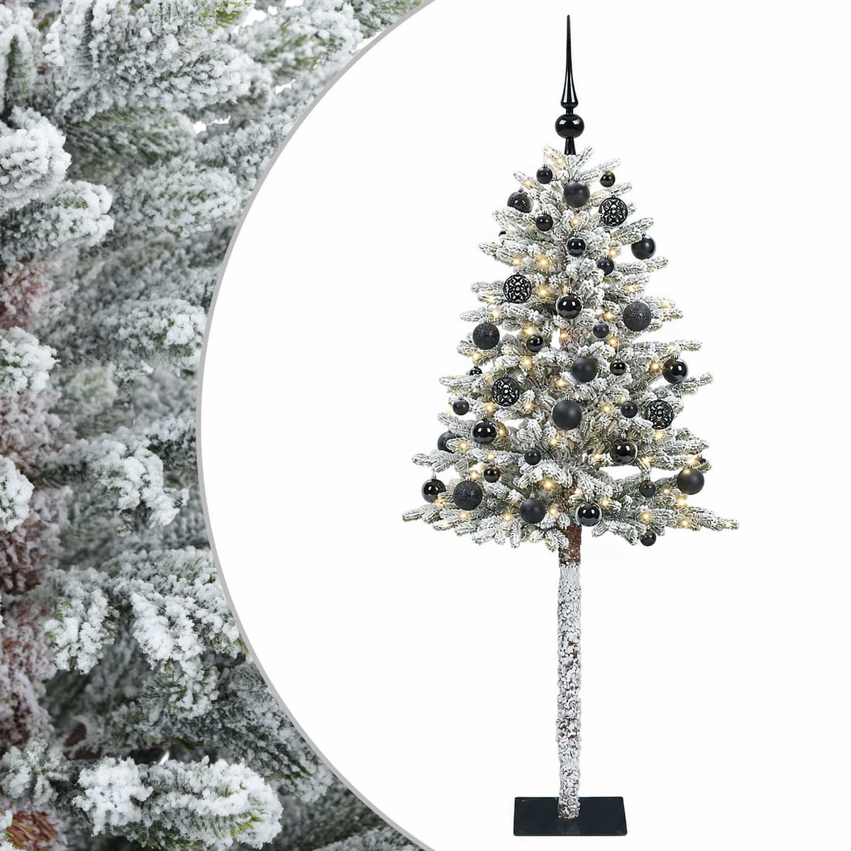 Dirbtinė Kalėdų eglutė su burbulais 180 cm 300 LED Šilta balta