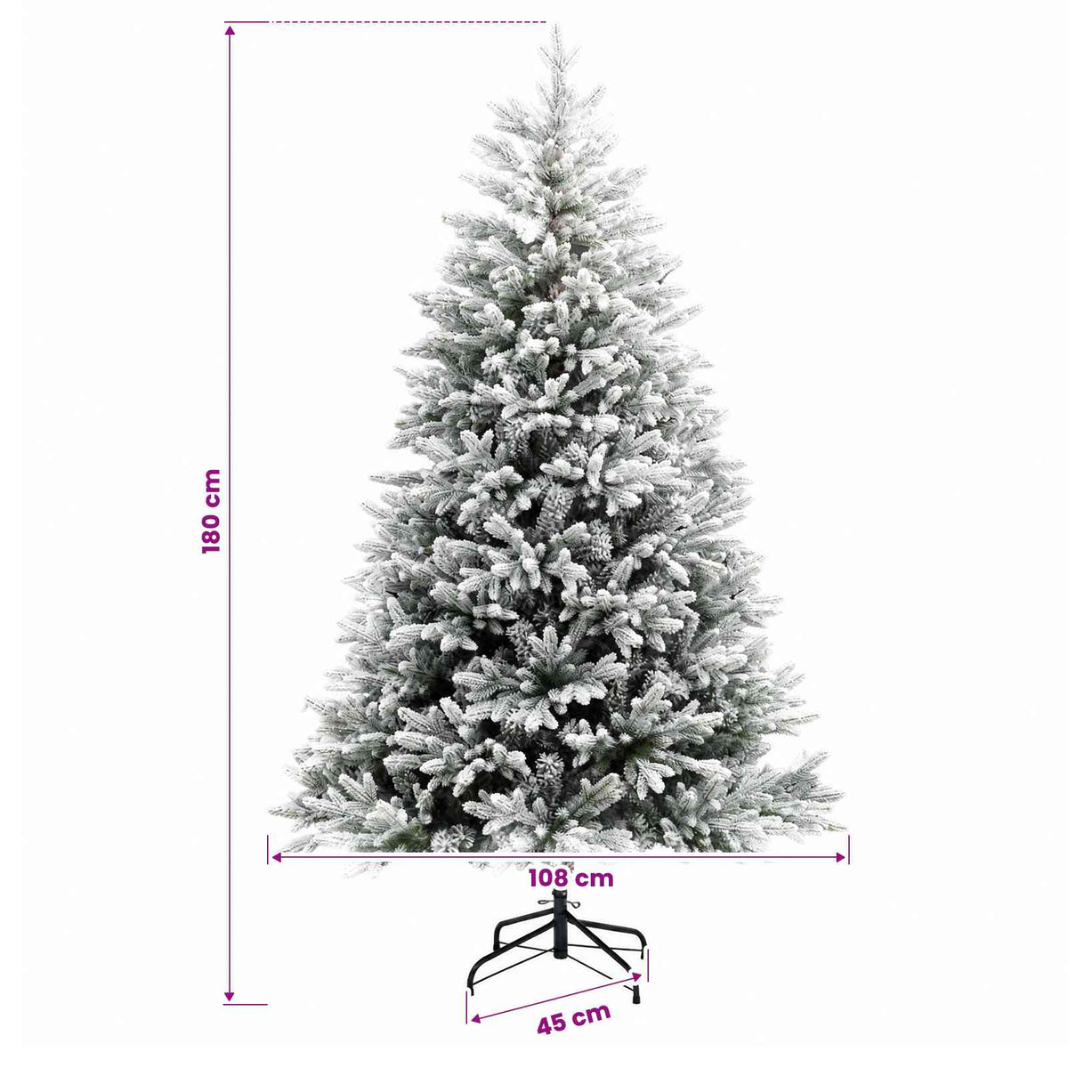 Dirbtinė Kalėdų eglutė su burbulais 180 cm 300 LED Šilta balta