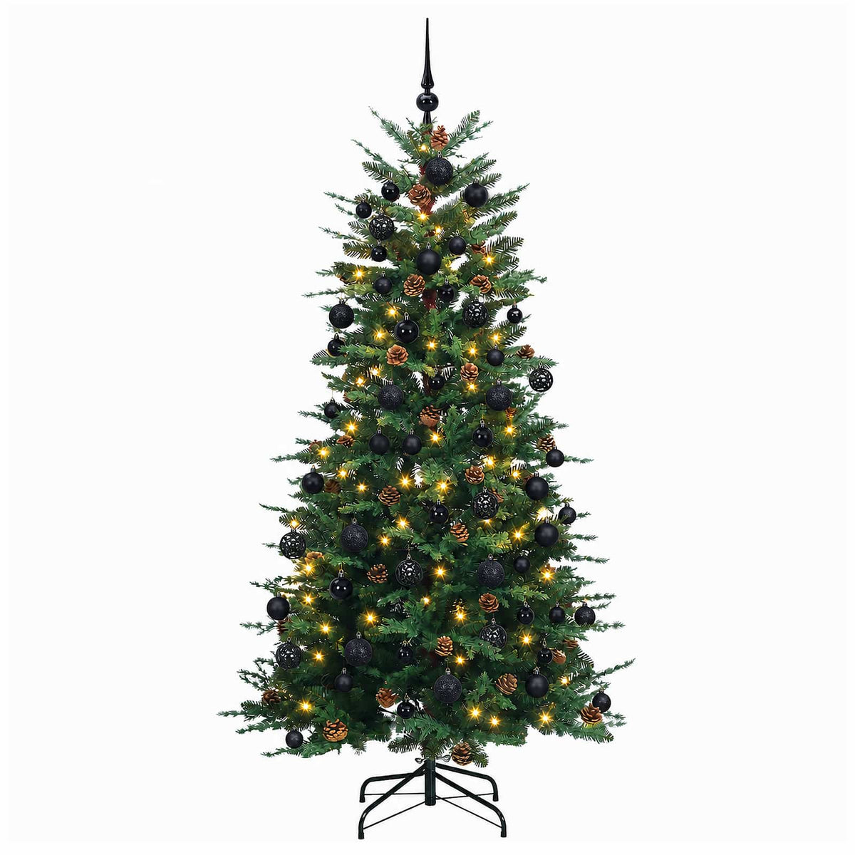 Dirbtinė kalėdinė eglutė su rutuliuku 180 cm 300 LED