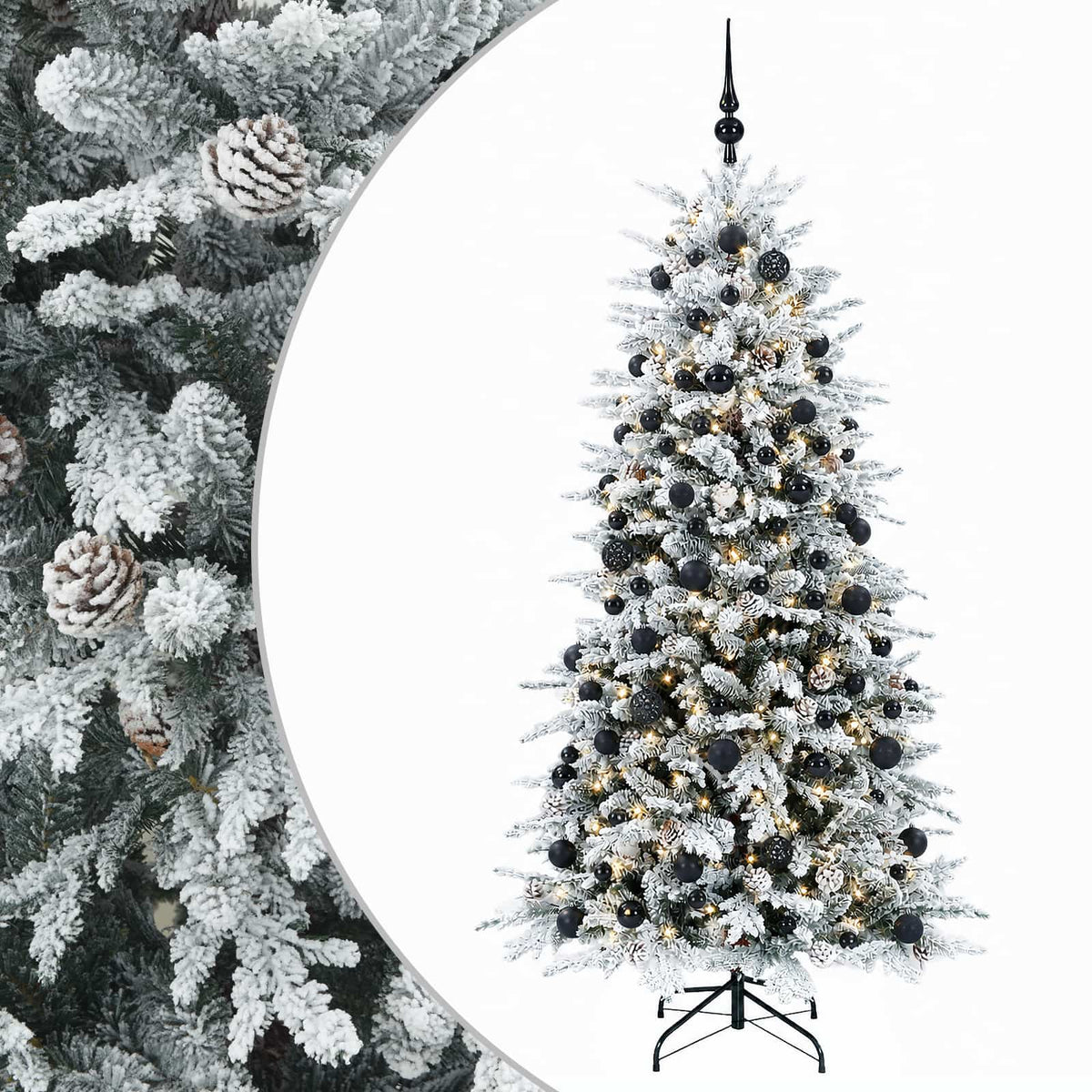 Dirbtinė kalėdinė eglutė su rutuliuku 210 cm 300 LED
