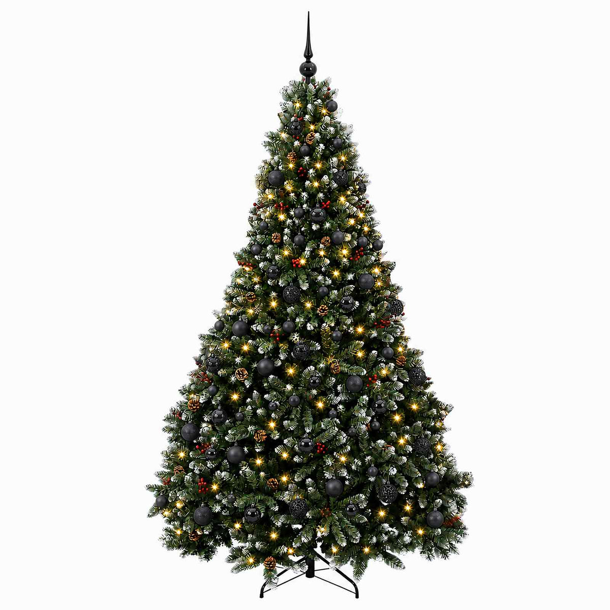 Dirbtinė žalia Kalėdų eglutė su žaisliuku 180 cm 300 LED