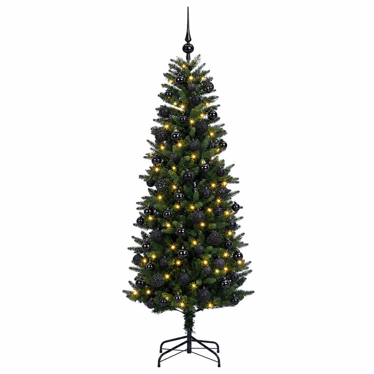 Dirbtinė Kalėdų eglutė su burbulais 210 cm 300 LED Šilta balta
