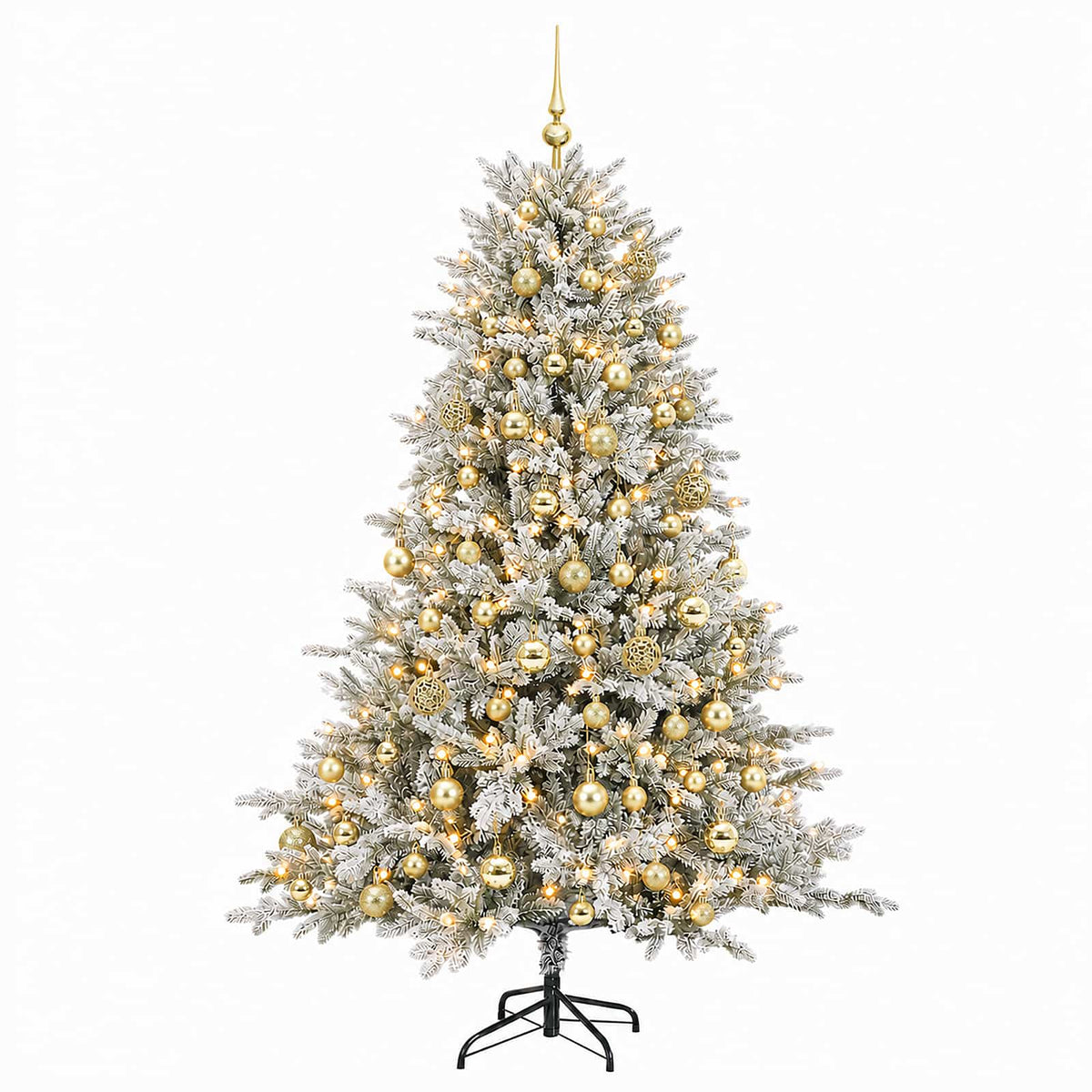 Dirbtinė Kalėdų eglutė su burbulais 240 cm 300 LED Šilta balta