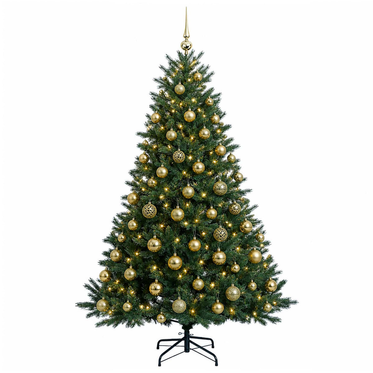 Dirbtinė kalėdinė eglutė su rutuliuku 210 cm 300 LED